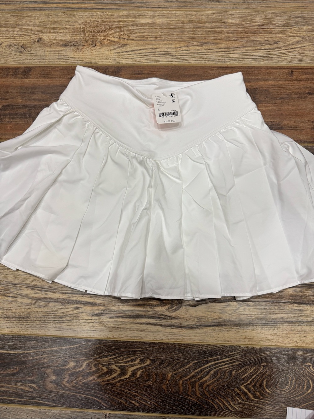 FP Movement by Free People White Pleated Swing of Things Skort